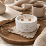 Loto Candle Vela artesanl de Flor De Loto para Calma
