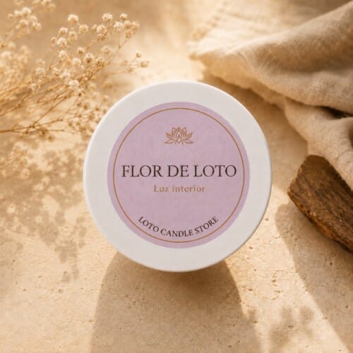 Vela de intención Flor de Loto Armonía