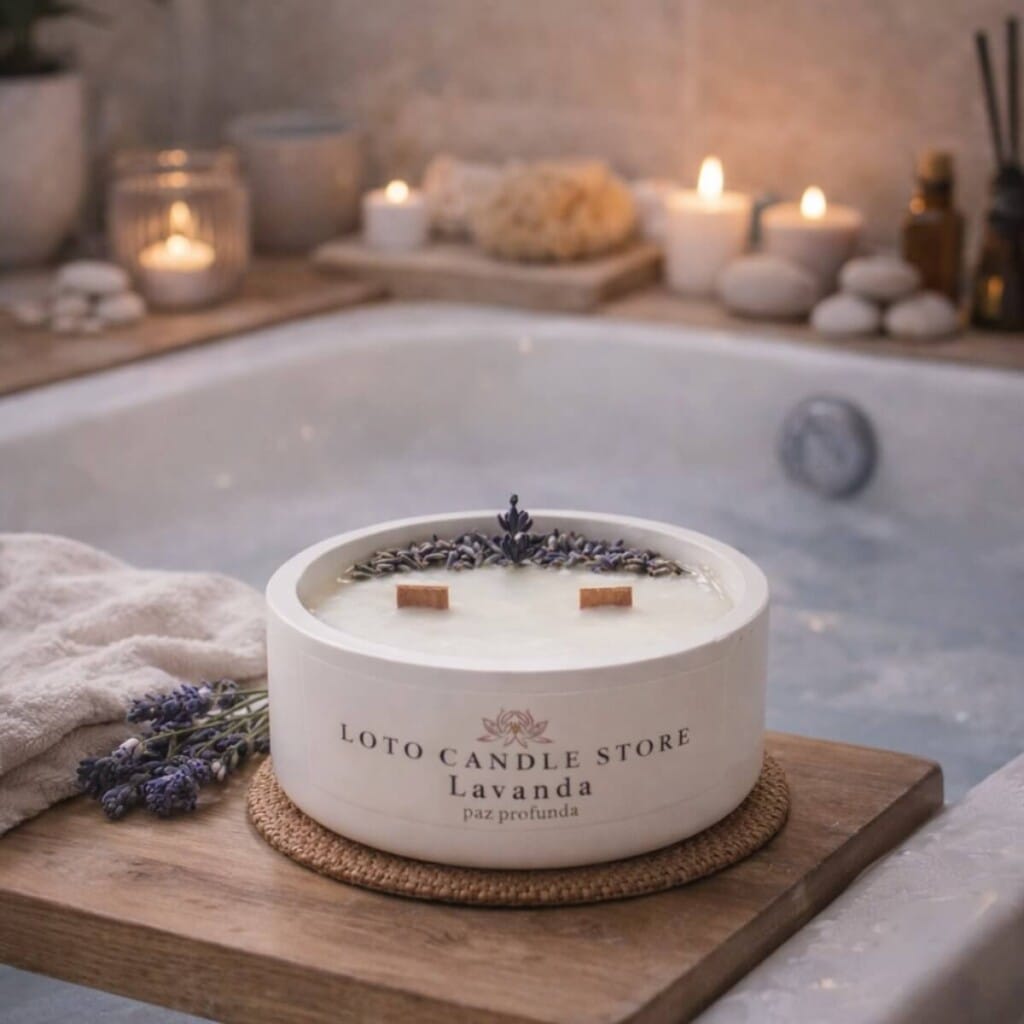 Ritual de calma en casa con velas artesanales